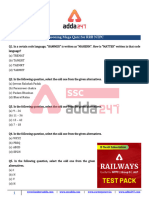 Formatted Reasoning Mega Quiz For RRB NTPC 2