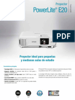 Especificaciones PowerLite E20 PDF