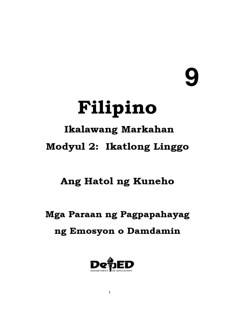 Filipino 9 l3m2-q2 | PDF