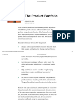 The Product Portfolio - BCG