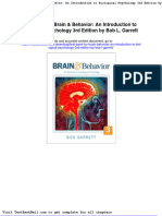 Test Bank For Brain Behavior An Introduction To Biological Psychology 3rd Edition by Bob L Garrett