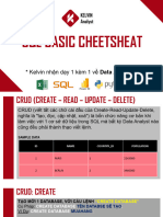 SQL Basic Cheatsheet
