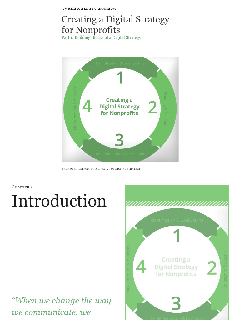 Digital Strategy Guide for Nonprofits | PDF | Digital Marketing | Goal