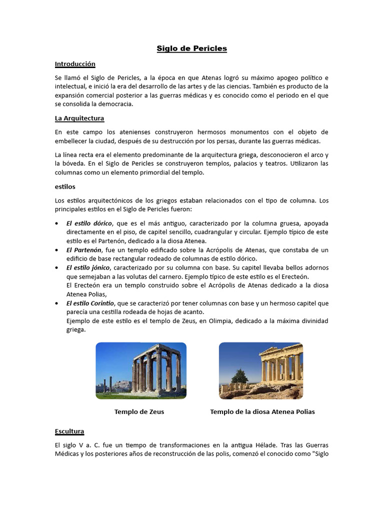 Siglo de Pericles | PDF | Antigua Grecia