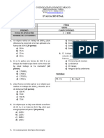 Examen Física Grado 6