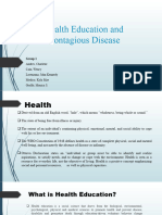 Health Education and Contagious Diseases Group 1