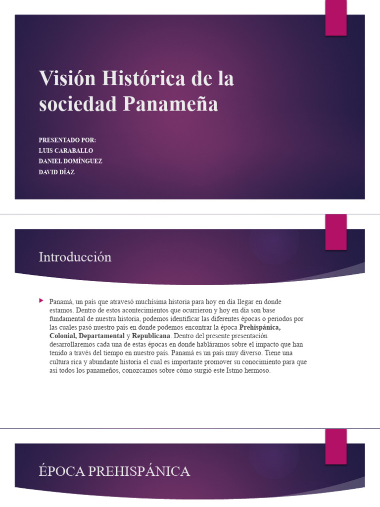 Visión Histórica de La Sociedad Panameña | Descargar gratis PDF ...