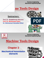 Lecture 2 Machine Tools Design - Chapter 2