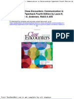 Test Bank For Close Encounters Communication in Relationships Paperback Fourth Edition by Laura K Guerrero Peter A Andersen Walid A Afifi