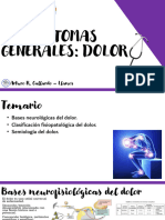 Síntomas Generales: Dolor