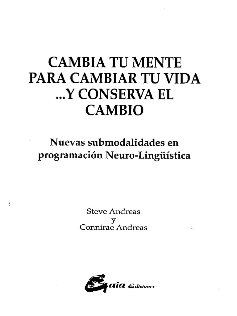 Cambiar Tu Mente PNL | PDF