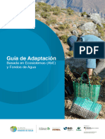 Guía de Adaptación: Basada en Ecosistemas (Abe) Y Fondos de Agua