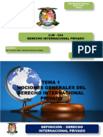Tema 1 Nociones Generales Del Derecho Internacional Privado