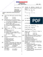 XI-Chemistry Chapter Test-13-Hydrocarbons