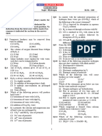 XI-Chemistry Chapter Test-9-Hydrogen