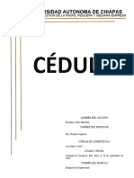 CÉDULAS