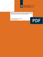 Work-Related Cancer in The European Union: Size, Impact and Options For Further Prevention