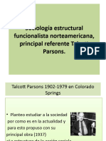 Sociología Estructural Funcionalista Norteamericana, Principal Referente Talcott (Autoguardado)