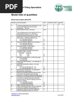 Model Bills of Quantities: Federation of Piling Specialists