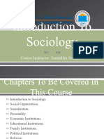 Introduction To Sociology (Chapter 1)
