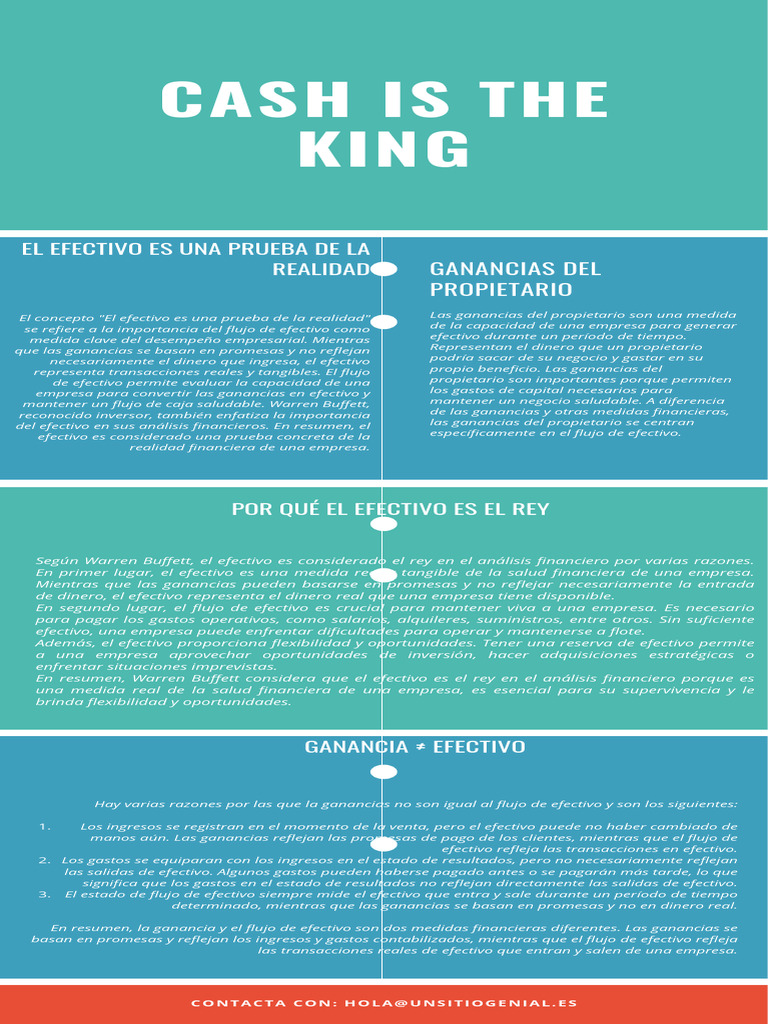 Cash Is The King Infografía Pdf Business Estado De Resultados