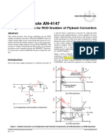 Design Guidelines for RCD Snubber of Flyback Converters-Fairchild AN4147