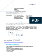 Guía Utilizada para La Elaboración de Un Podcast Educativo PDF