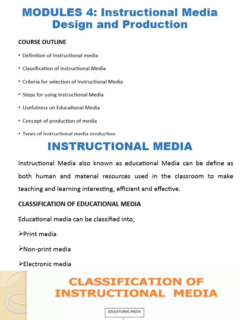 Instructional Media Design & Production Guide | PDF | Learning | Creativity