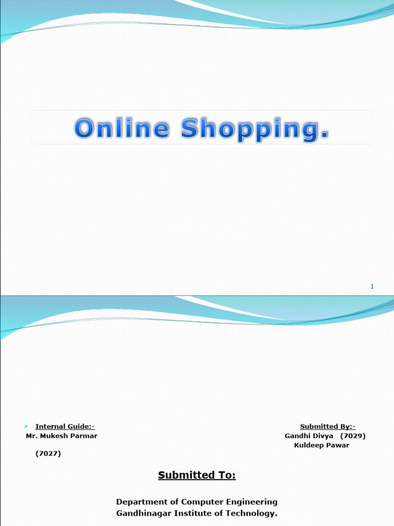 Online Shopping PDF Online Shopping Information