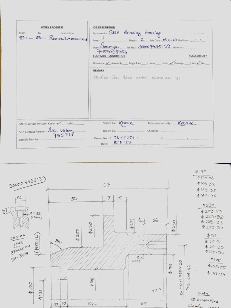 CBV bearing housing PDF