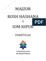 Majzor FONÉTICAS Rosh Hashaná y Iom Kipur