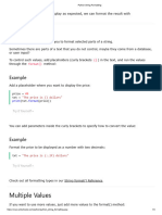 Python String Formatting