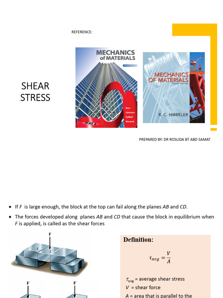 Understanding Shear Stress Types and Calculations | PDF | Stress ...