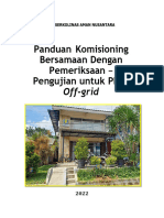 Paduan Komisioning Dan Pemeriksaan PLTS