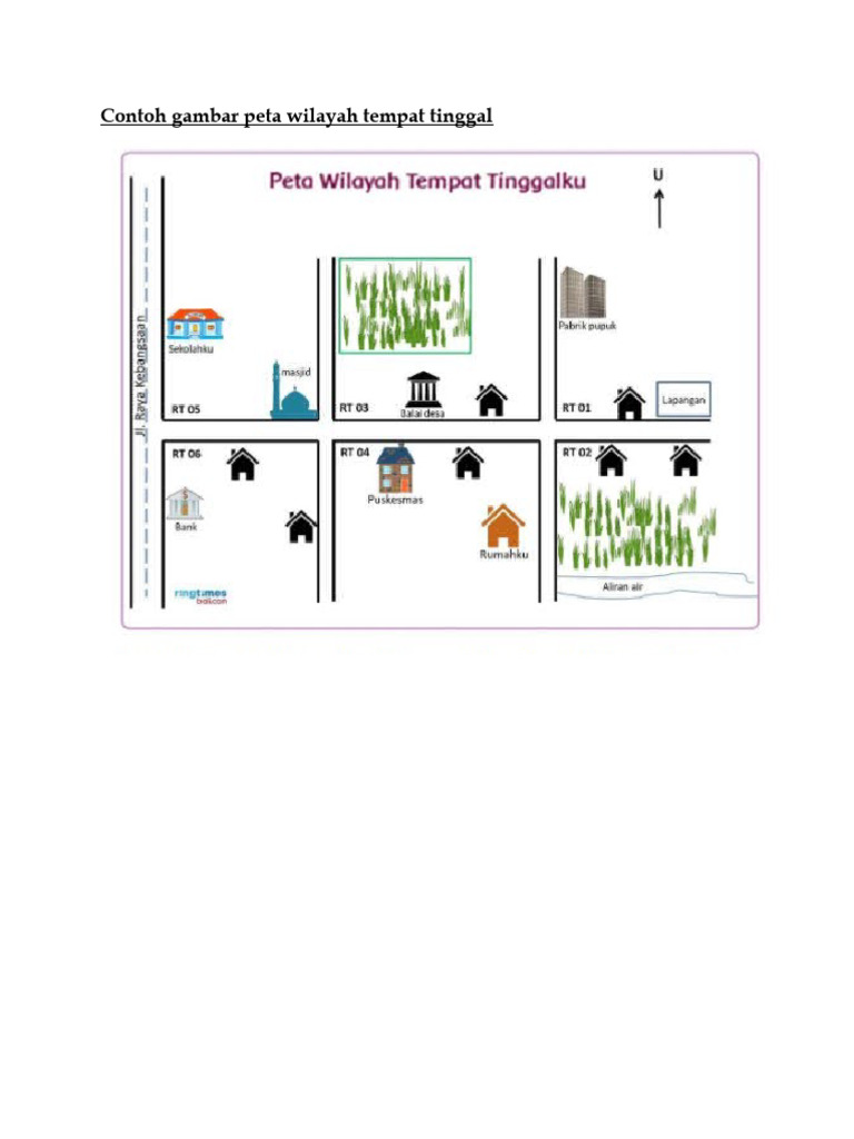 Contoh Gambar Peta Wilayah Tempat Tinggal | PDF