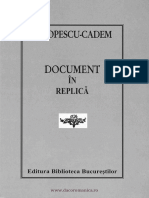 Popescu Cadem, Document in Replica