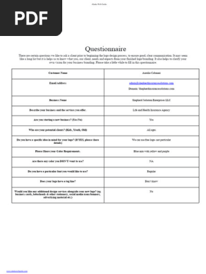 Logo Brief Form