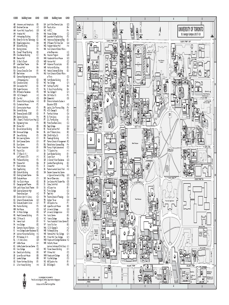 UofT Building Codes and Map Guide | PDF | Chess | Chess Theory