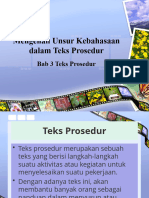 Mengenali Unsur Kebahasaan Dalam Teks Prosedur