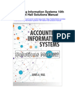 Accounting Information Systems 10th Edition Hall Solutions Manual