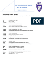 Actividad #2 Derecho Indígena