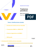 Tema 2 CLASIFICACIÓN TR. PSICÓTICOS