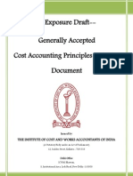 40 9899 Exposure Draft Generally Accepted Cost Accounting Principles Gacap Document