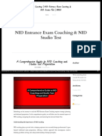 A Comprehensive Guide To NID Coaching and Studio Test Preparation