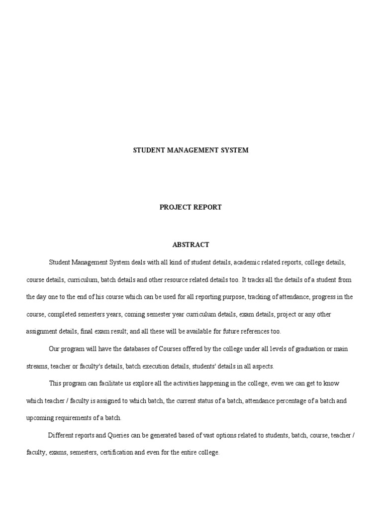 Student Management System Overview | PDF | Databases | Library (Computing)