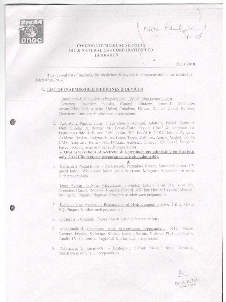 Inadmissible Medicines and Devices PDF