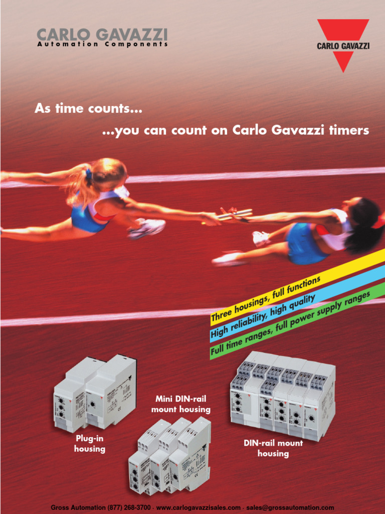 Carlo Gavazzi As Time Counts... You Can Count On Carlo Gavazzi Timers PDF Power Supply