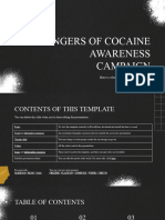 Dangers of Cocaine Awareness Campaign
