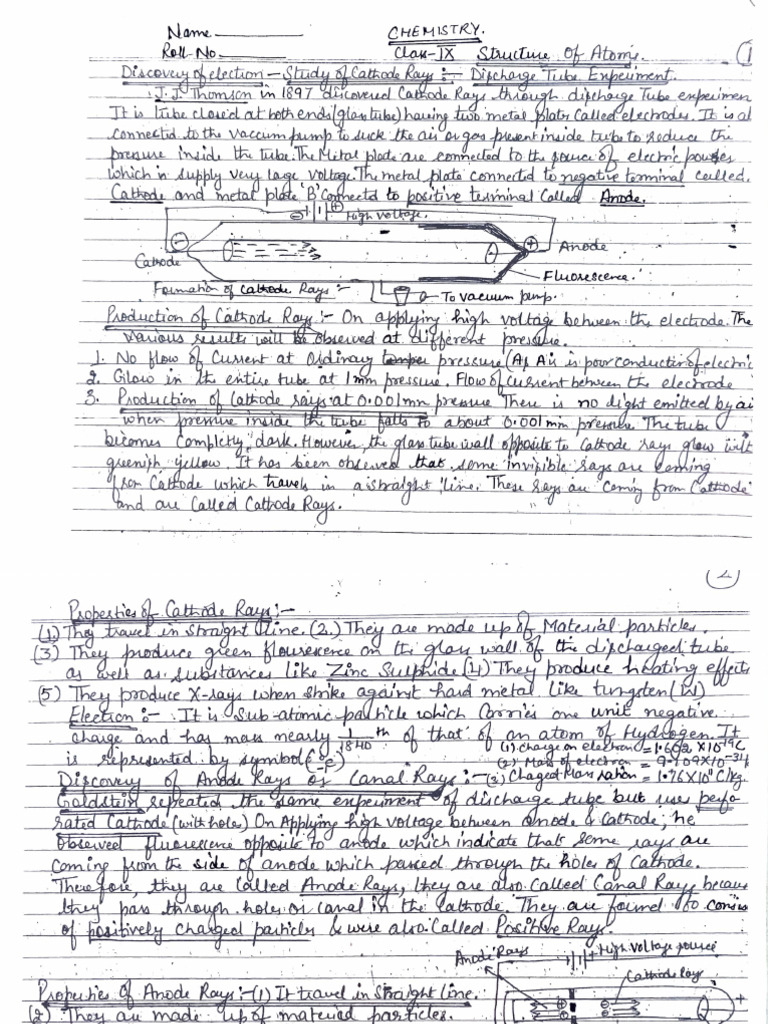 Rutherford and Bohr Atomic Models | PDF | Quantum Mechanics | Nuclear ...