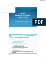 Tema 3. Administración y Dirección